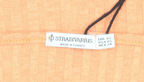 Stradivarius Women’s Orange Tank Top XS