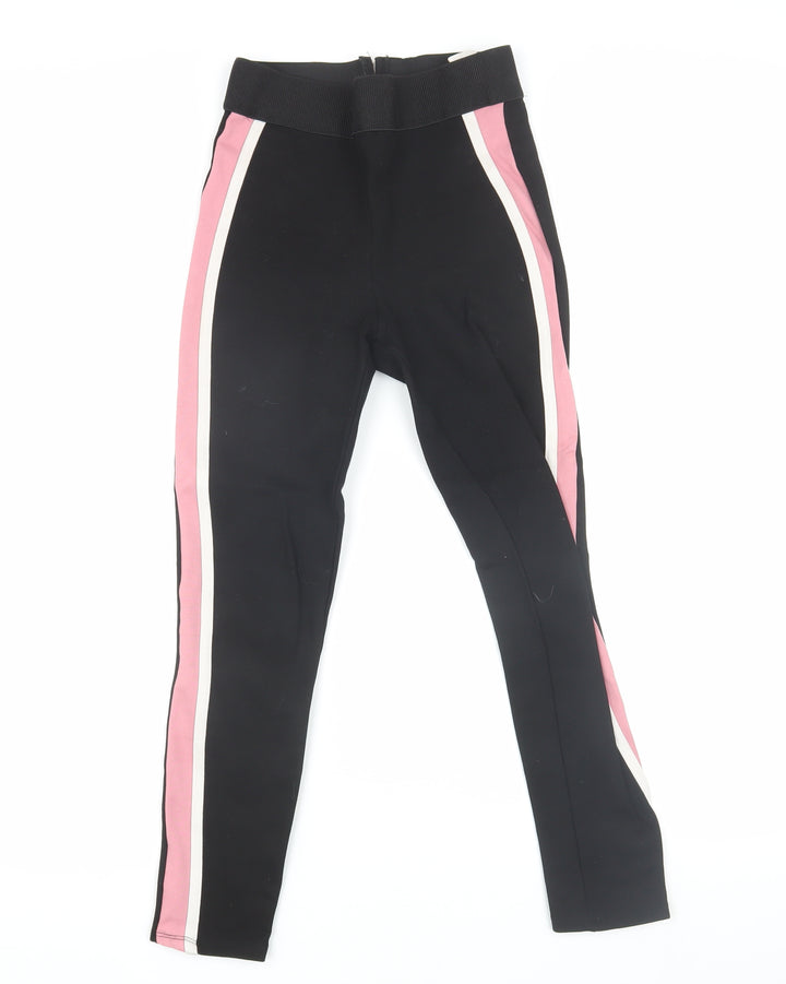 Zara Basic Women's Black XS Side Stripe Leggings