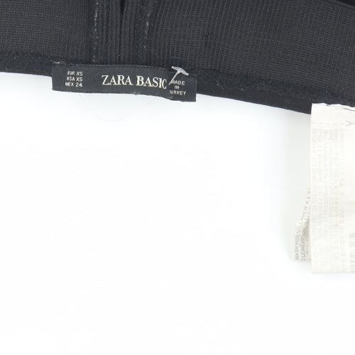 Zara Basic Women's Black XS Side Stripe Leggings