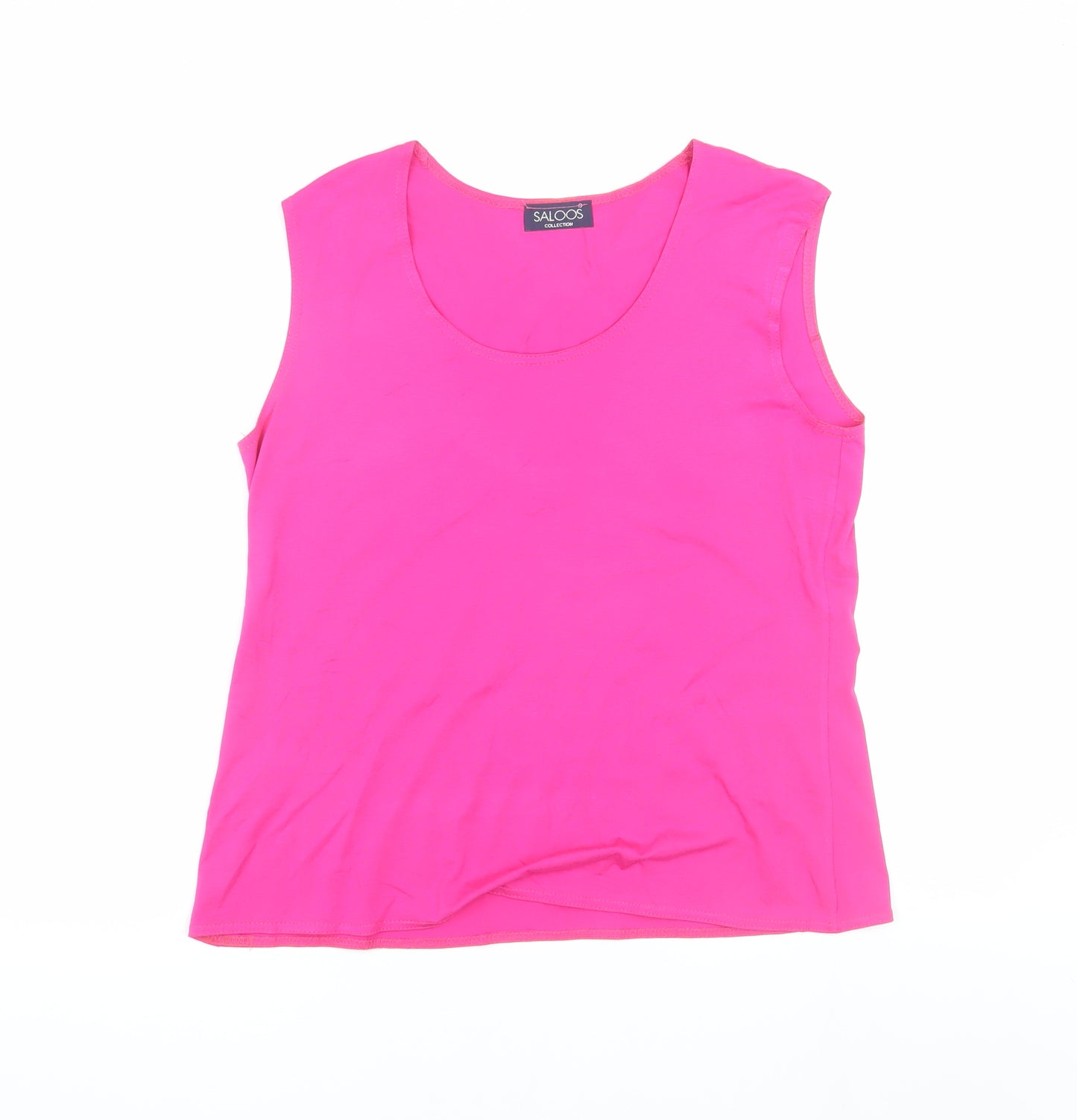 Saloos Women's Pink Sleeveless Tank Top L Casual