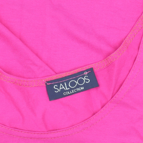 Saloos Women's Pink Sleeveless Tank Top L Casual