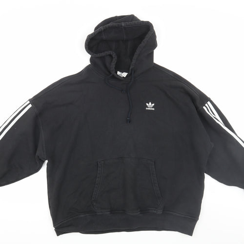 Adidas Men's Black Pullover Hoodie XS - Logo Accents