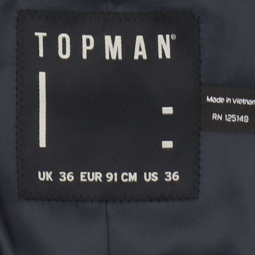 Topman Men's Blue Waistcoat Size 36R