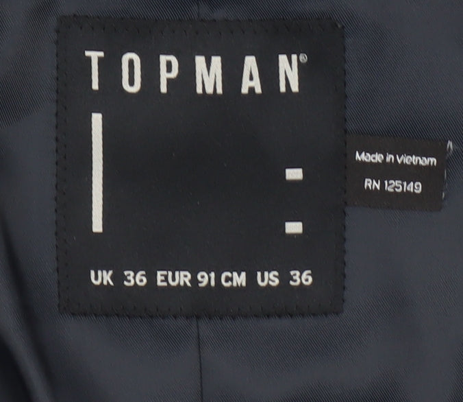 Topman Men's Blue Waistcoat Size 36R