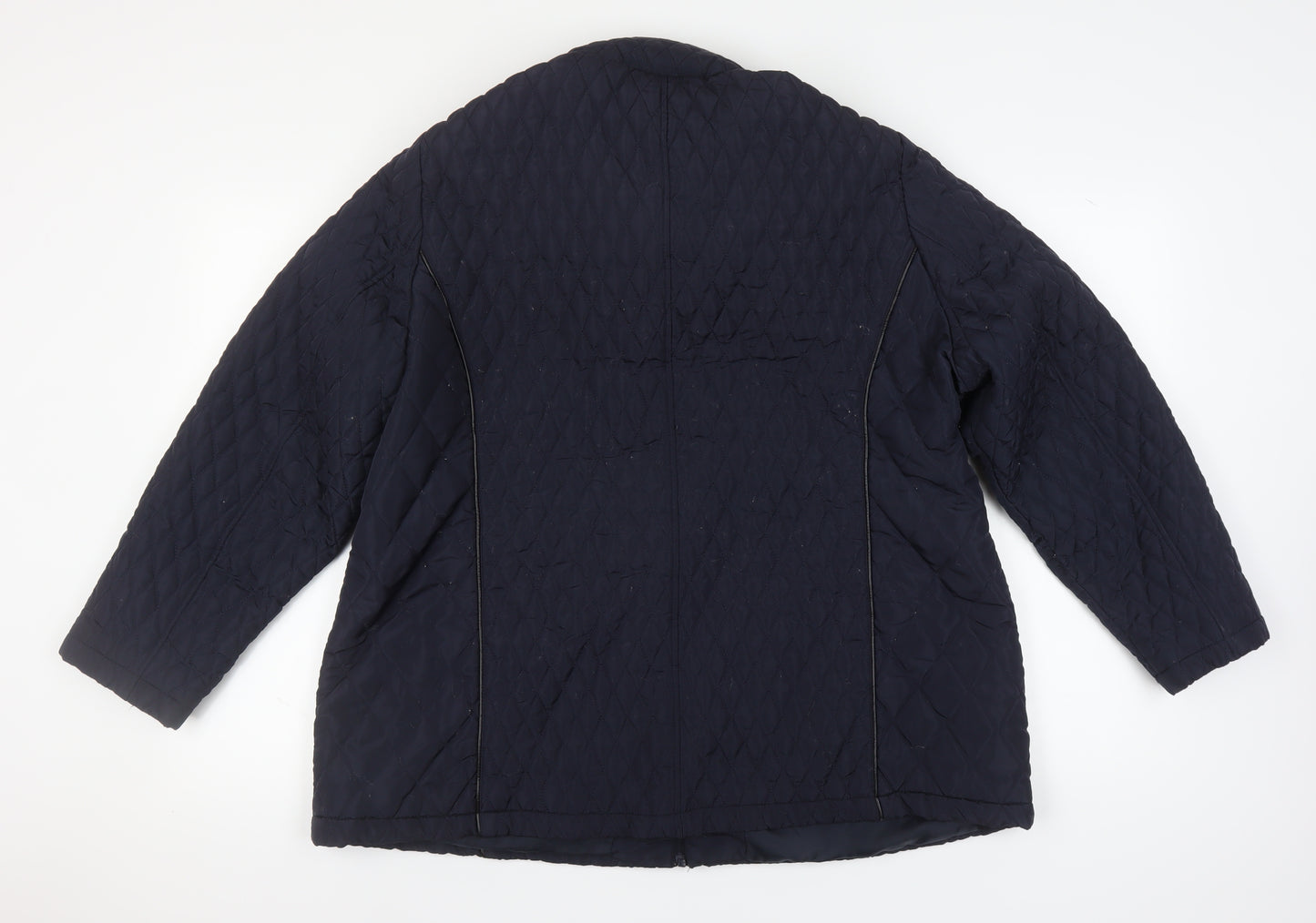 Bonmarché Women's Blue Quilted Jacket Size 22