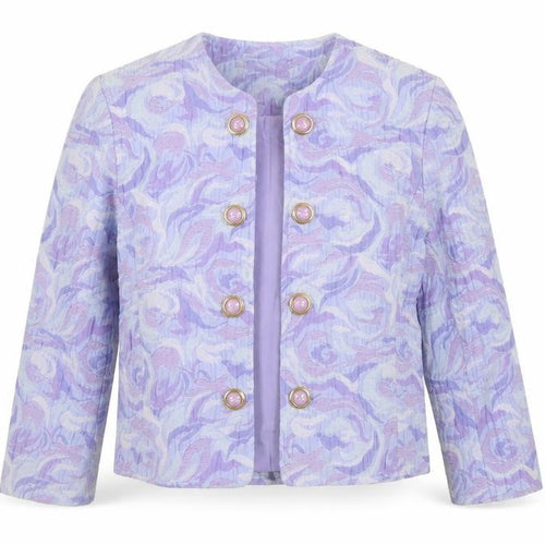 Franco Di Tardo Women's Purple Floral Blazer Size 14