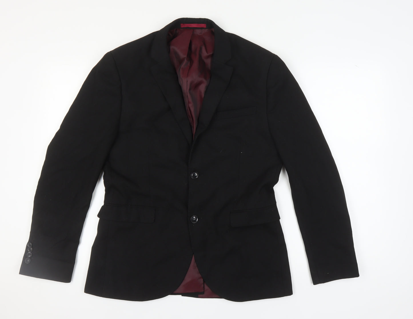 Topman Men's Black 40R Blazer Jacket Formal
