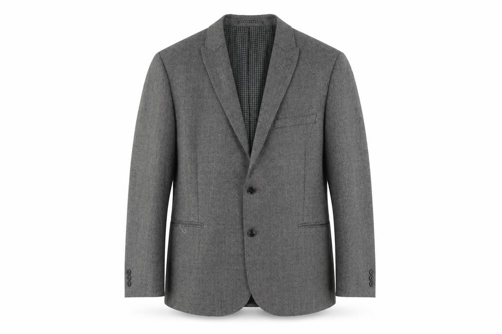 Front view of Marks & Spencer Grey Men's Blazer 44R Classic Fit