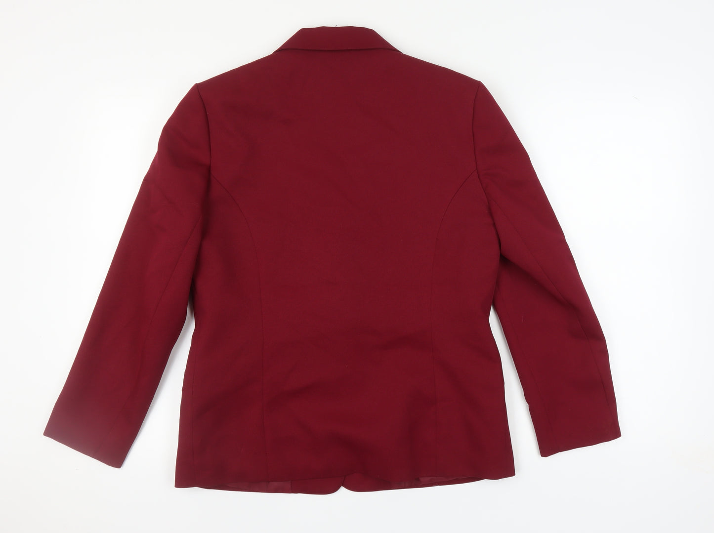 Littlewoods Women's Red Blazer Size 12 Woven