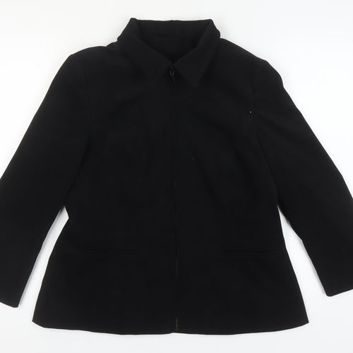 Berkertex Women's Black Mid-Length Jacket Size 16