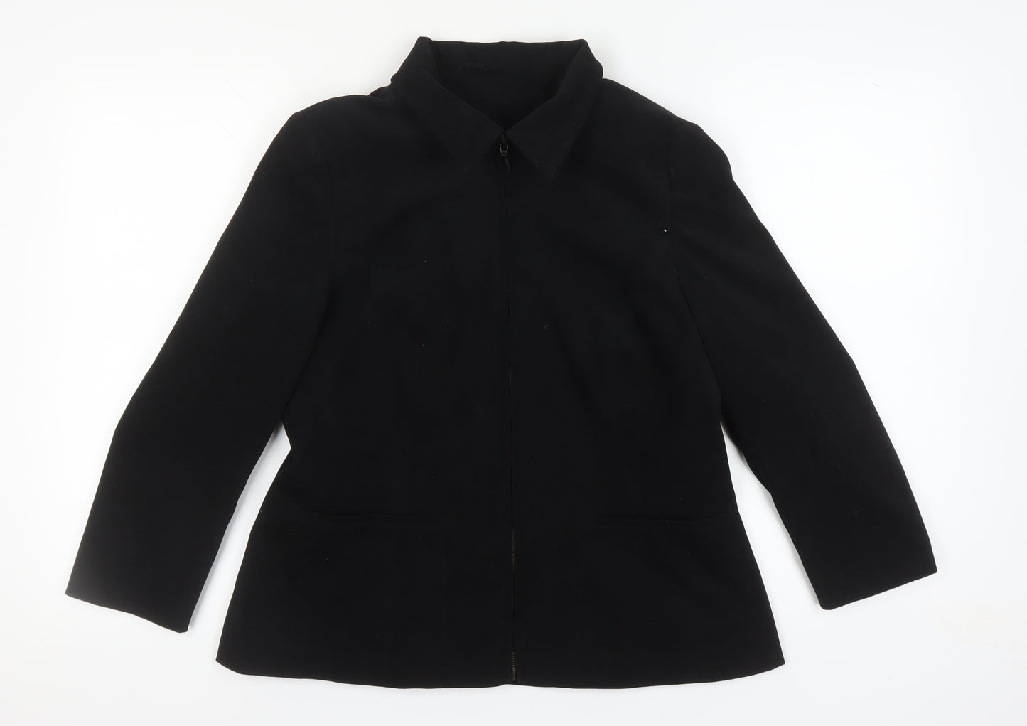 Berkertex Women's Black Mid-Length Jacket Size 16
