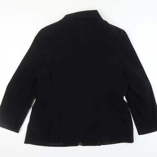 Berkertex Women's Black Mid-Length Jacket Size 16