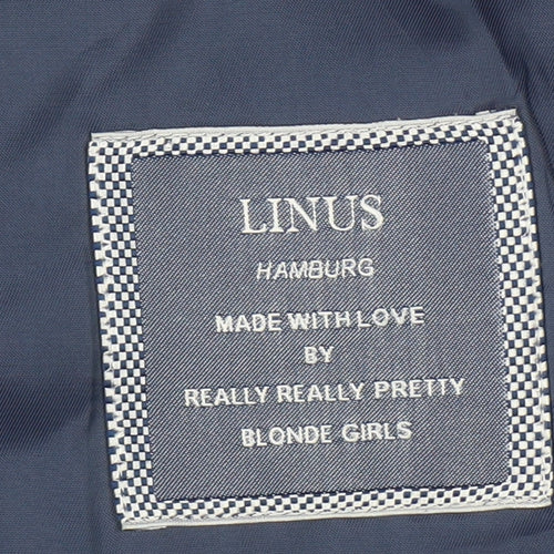 Linus Men's Blue Wool Blazer, Size 36, Regular Fit