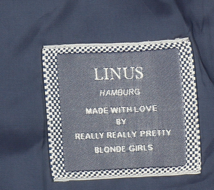 Linus Men's Blue Wool Blazer, Size 36, Regular Fit