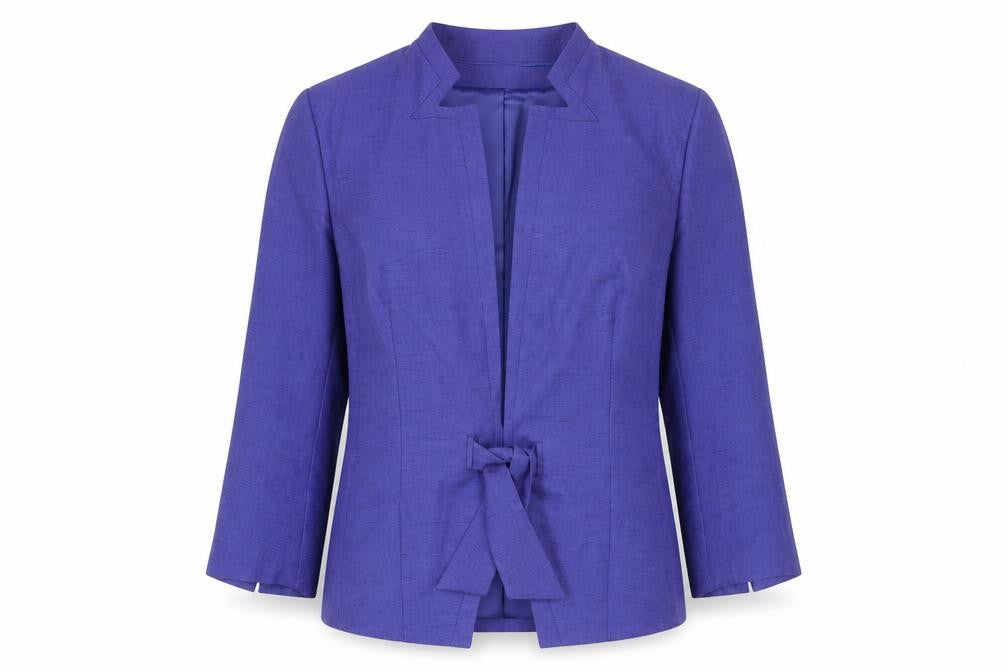 Front view of Roman Originals Women's Purple Blazer 12 Regular Lined