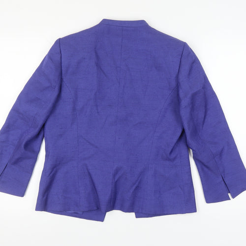 Roman Originals Women's Purple Blazer 12 Regular Lined