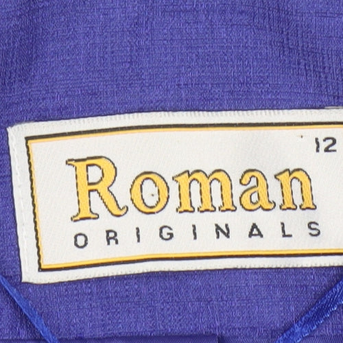 Roman Originals Women's Purple Blazer 12 Regular Lined