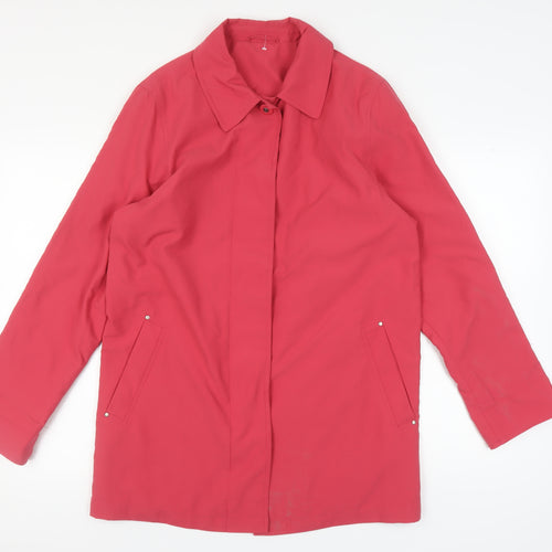 Damart Women's Red Mid-Length Coat Size 14