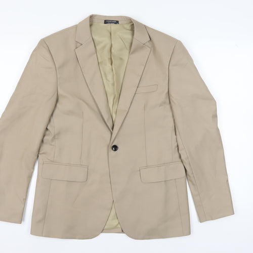 Coofandy Men's Beige XS Blazer Jacket for Business & Casual