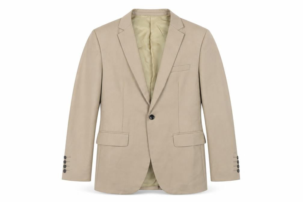 Coofandy Men's Beige XS Blazer Jacket for Business & Casual