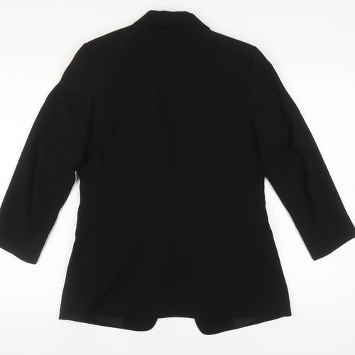 H&M Women's Black Blazer, Size 12, Notch Lapel, Lined
