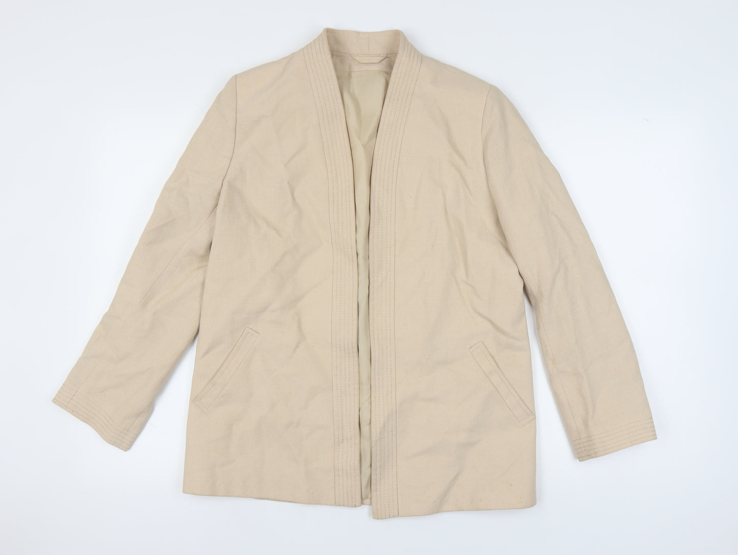 St Michael Women's Beige Regular Size Suit Jacket