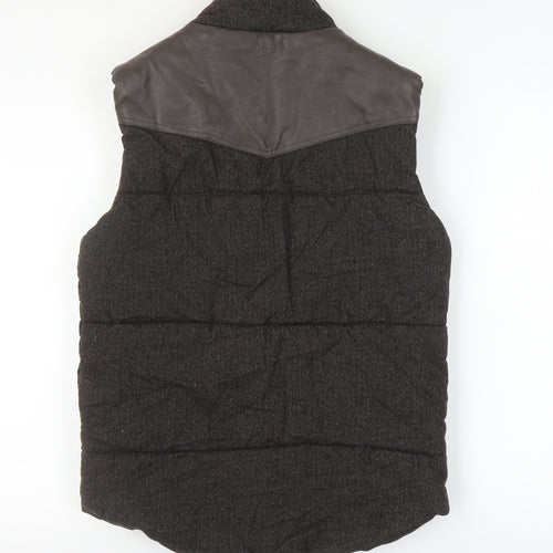 Red Herring Men's Brown Padded Waistcoat Small