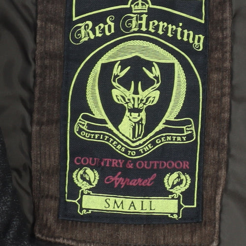 Red Herring Men's Brown Padded Waistcoat Small