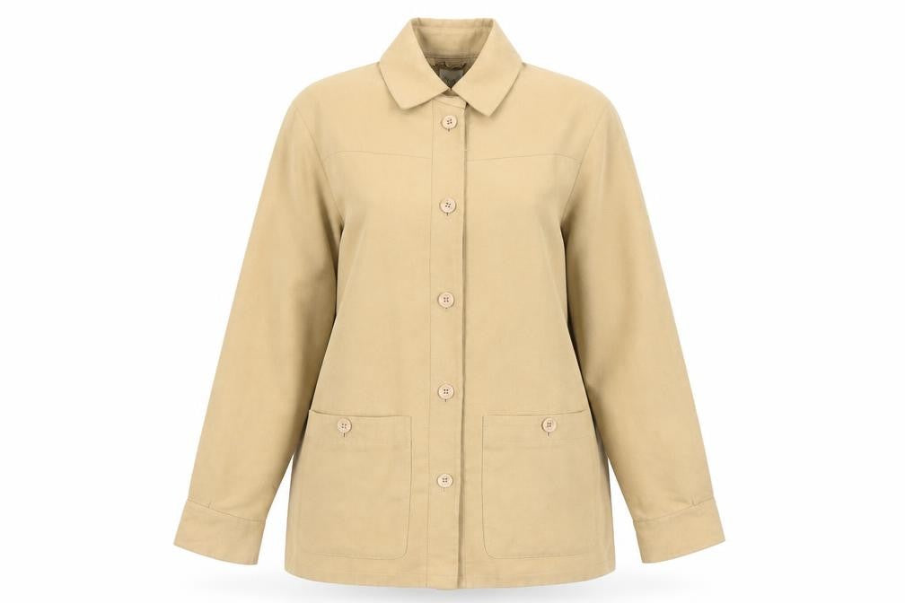 Front view of Viyella Women's Beige Mid-Length Jacket -, size S, Petite