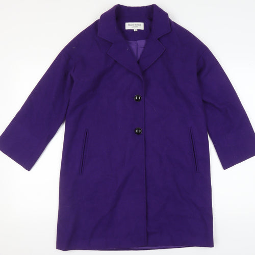 Helene Berman Women's Purple Overcoat Size 10