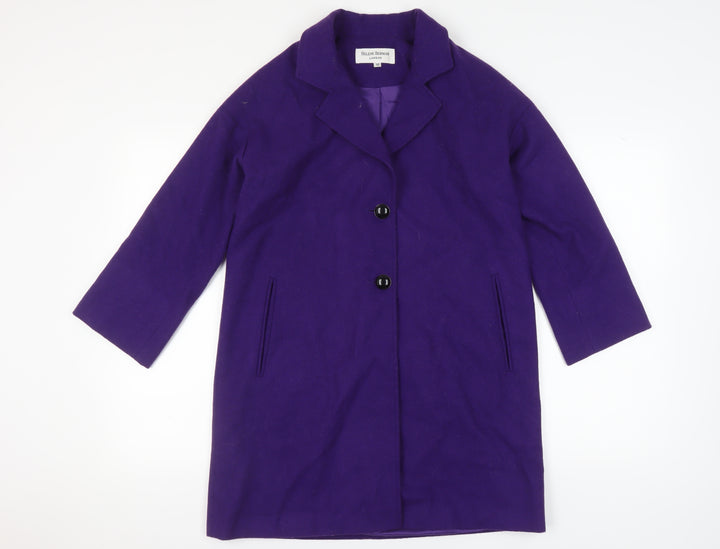 Helene Berman Women's Purple Overcoat Size 10