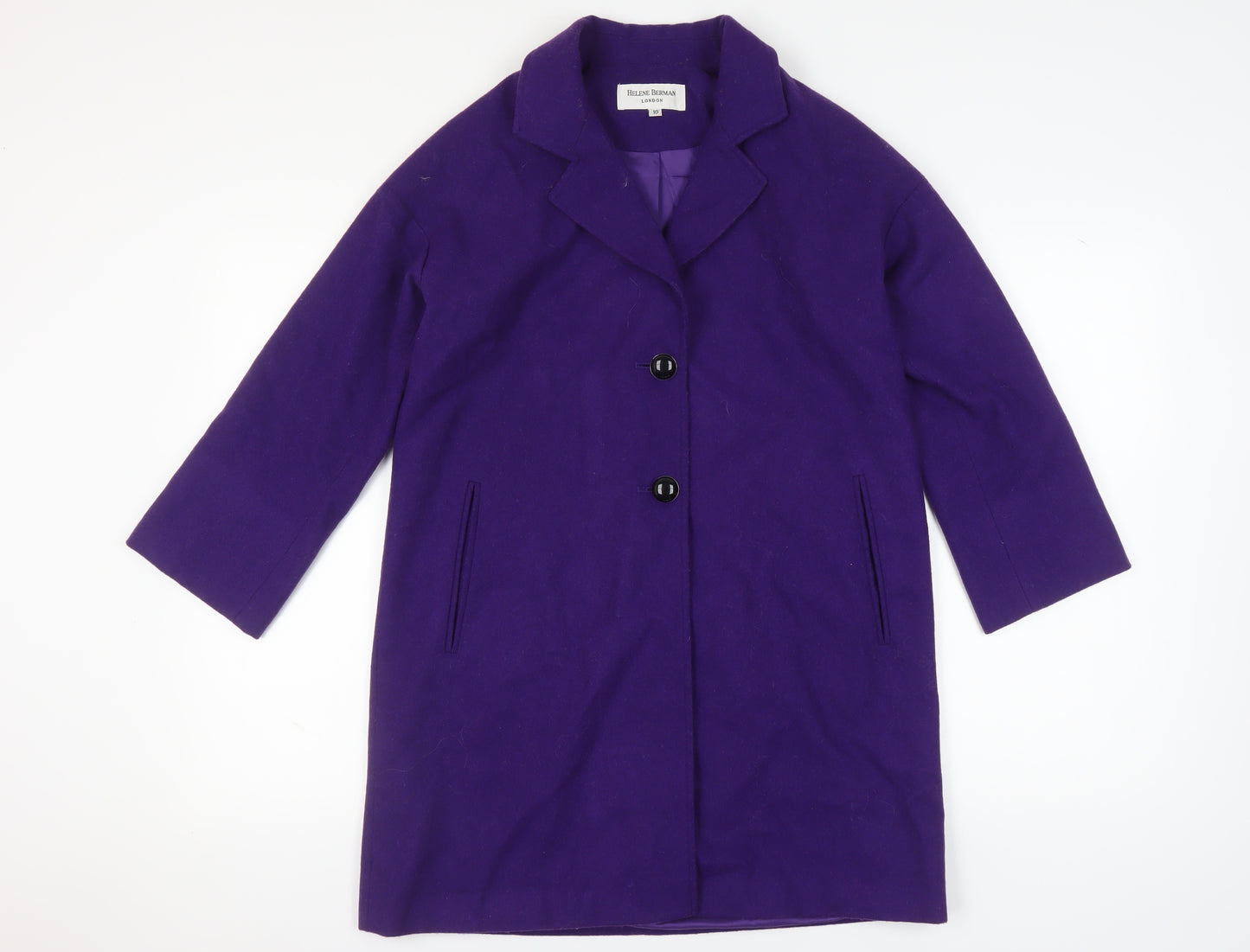 Helene Berman Women's Purple Overcoat Size 10
