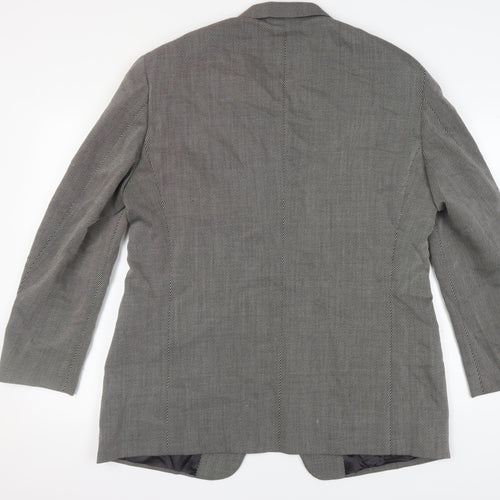 Pal Zileri Men's Grey Wool Blazer UK 44