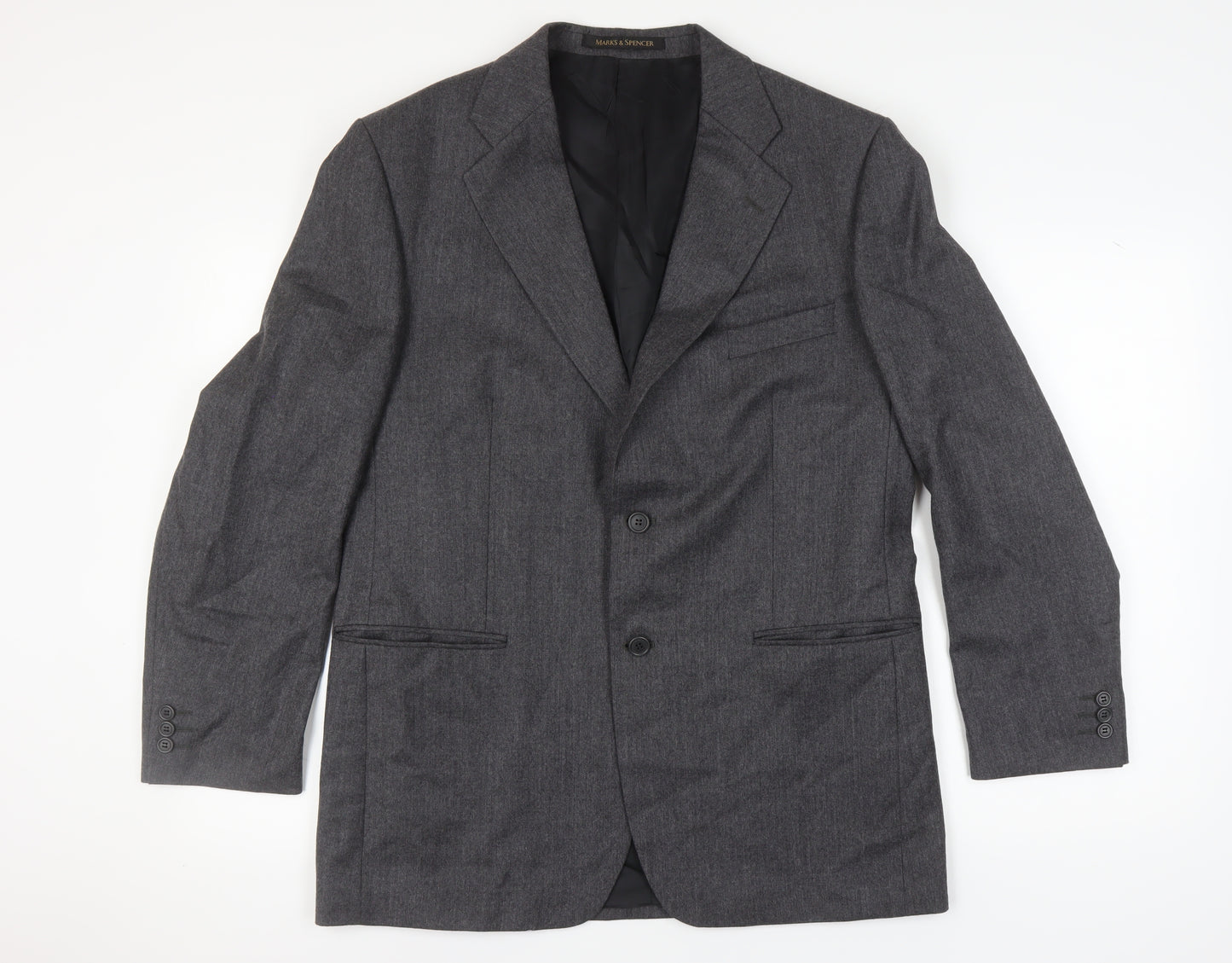Marks & Spencer Men's Grey Wool Blazer Jacket 42R