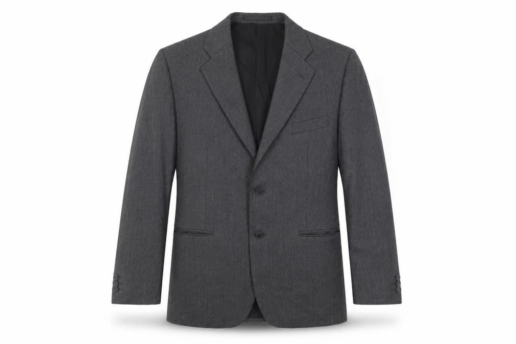 Front view of Marks & Spencer Men's Grey Wool Blazer Jacket 42R