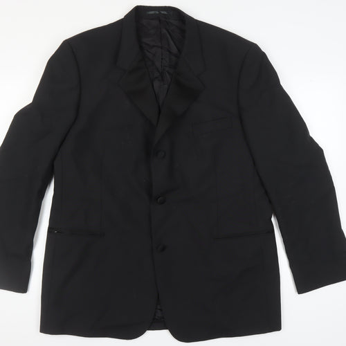 Scott & Taylor Men's Black Tuxedo Blazer, Size 46L, Formal Jacket