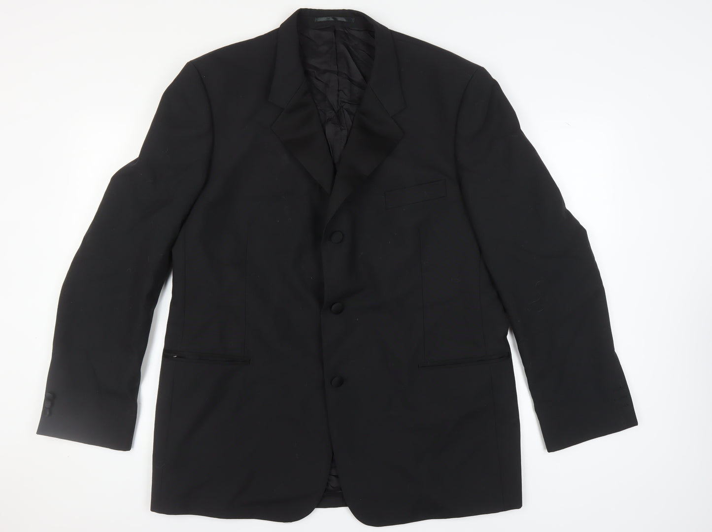 Scott & Taylor Men's Black Tuxedo Blazer, Size 46L, Formal Jacket