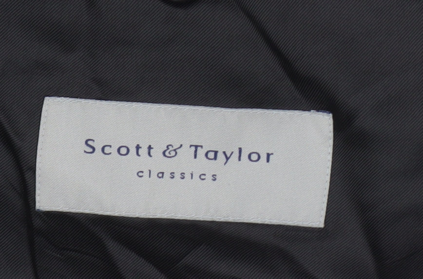 Scott & Taylor Men's Black Tuxedo Blazer, Size 46L, Formal Jacket
