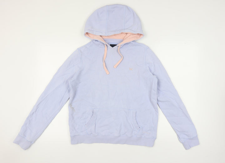 Crew Blue Pullover Hoodie Women M Casual