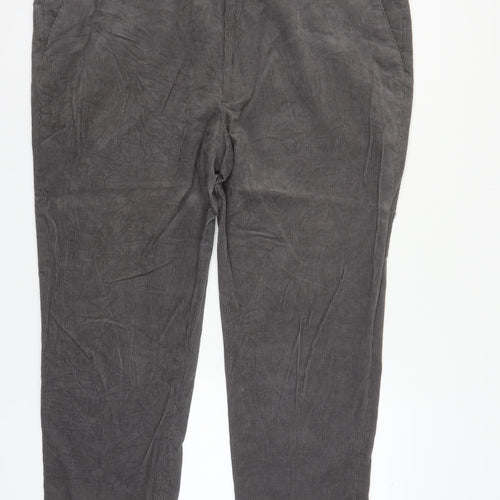 James Pringle Men's Grey Corduroy Trousers 44W 29L