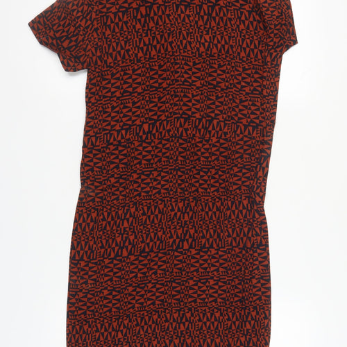 White Stuff Women's Red Geometric Dress Size 10
