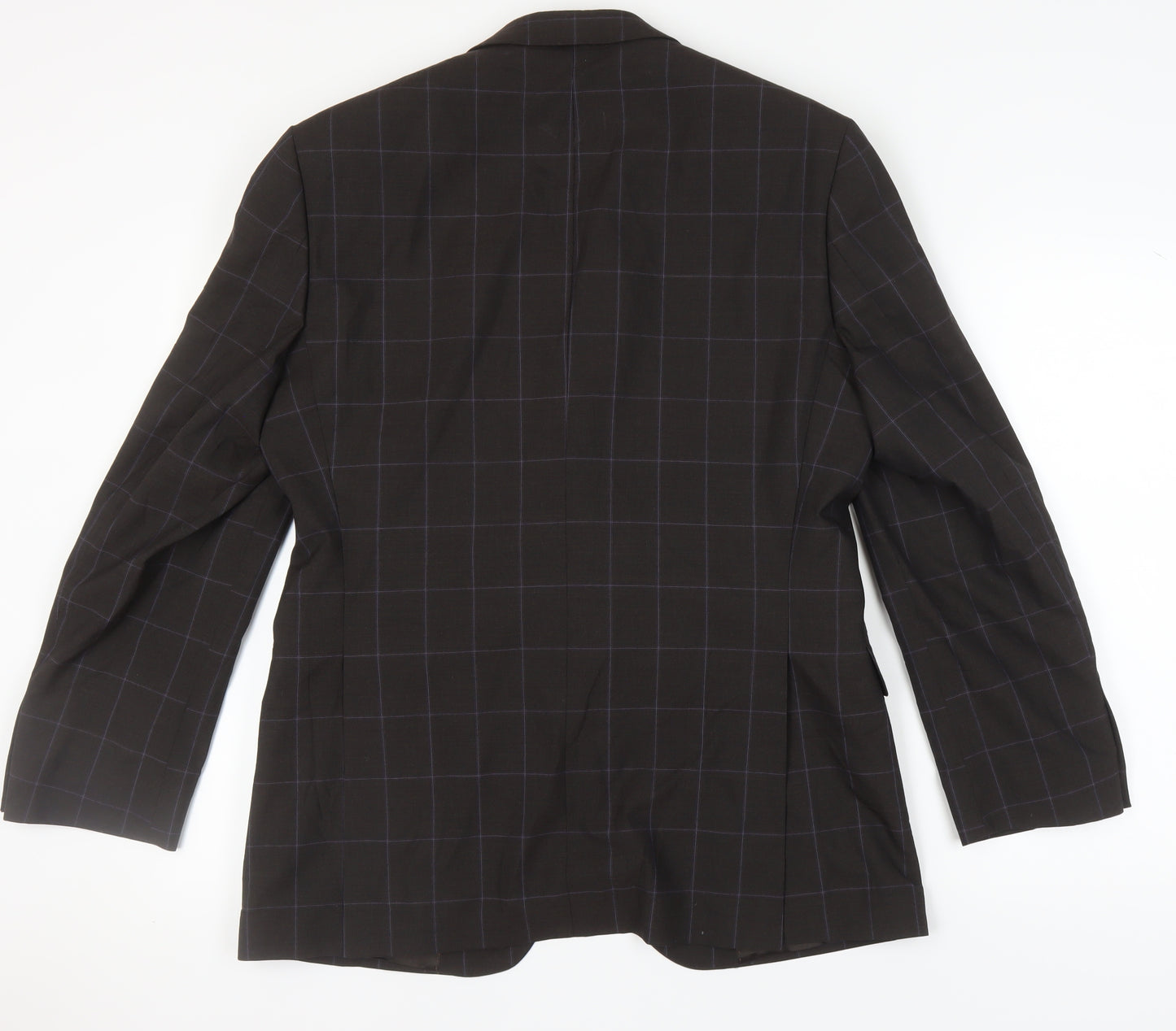 DAKS Men's Brown Check Wool Blazer UK 40R