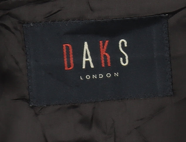 DAKS Men's Brown Check Wool Blazer UK 40R