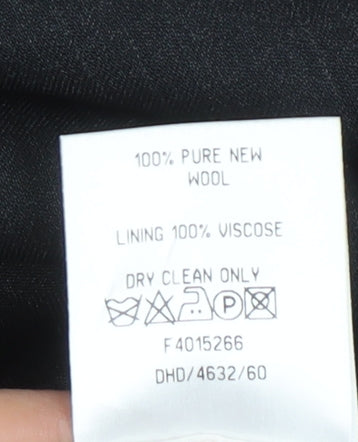 Jeff Banks Men's Black Wool Suit Jacket - Size 44R