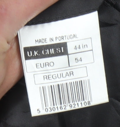 Jeff Banks Men's Black Wool Suit Jacket - Size 44R