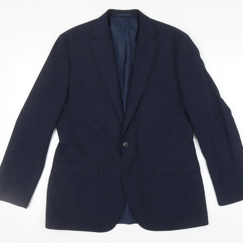Moss 1851 Men's Blue Blazer, 42 Regular Fit