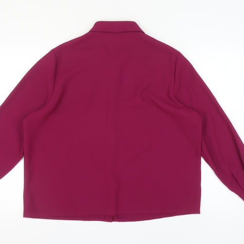 Eastex Women's Purple Button-Up Shirt, Size 18