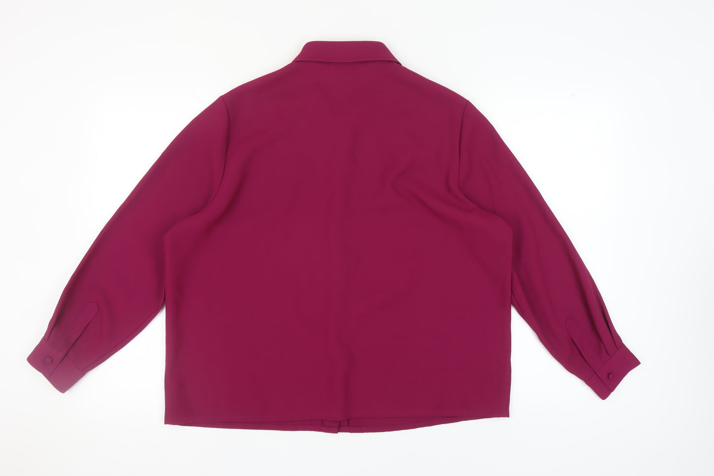 Eastex Women's Purple Button-Up Shirt, Size 18