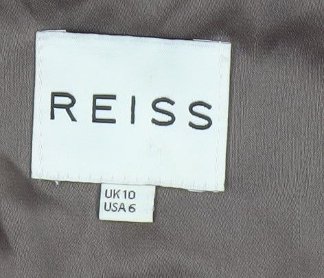 Reiss Women's Brown Skirt UK 10 Polyester