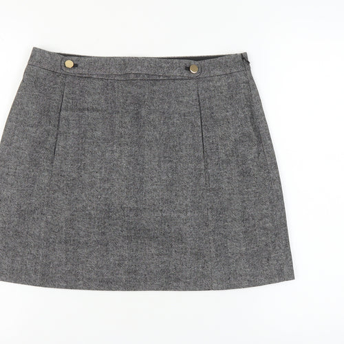 Banana Republic Women Grey Knee Length Skirt Size 6